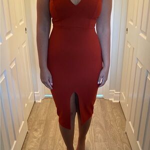Windsor Fiery Red Midi Dress